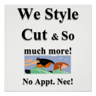 Beauty Salon, Nail salon, barbershop posters