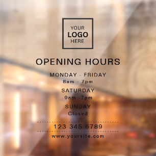 Beauty salon opening hours transparent