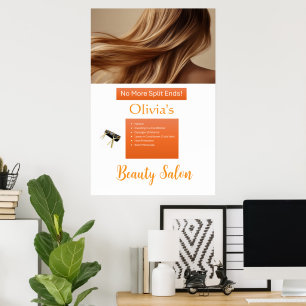 Beauty Salon Poster No More Split Ends Marketing