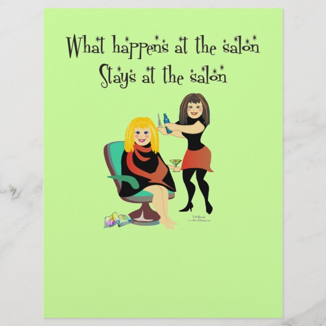 Beauty Salon Secrets Flyer (Front)