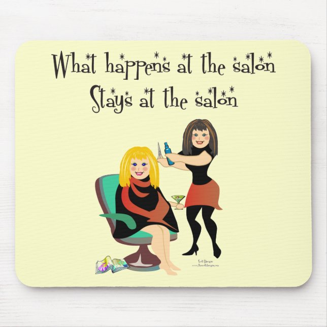 Beauty Salon Secrets Mouse Pad (Front)