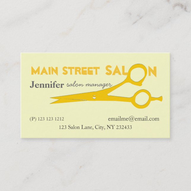 Beauty Salon Spa Appointment Card (Front)