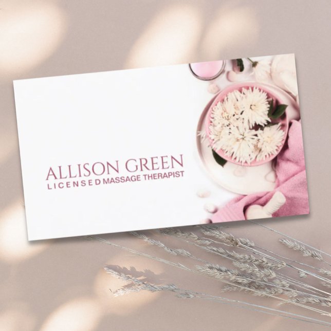 Beauty Salon SPA Aromatherapy Massage Salon  Business Card (Beauty Salon SPA Aromatherapy Massage Salon Business Card)