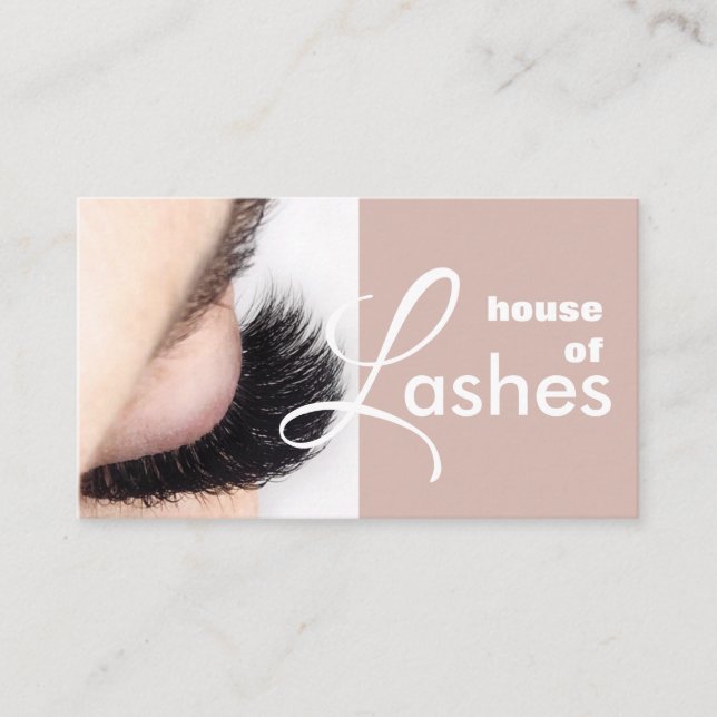 Beauty Salon Spa Lashes Brows Business Card (Front)