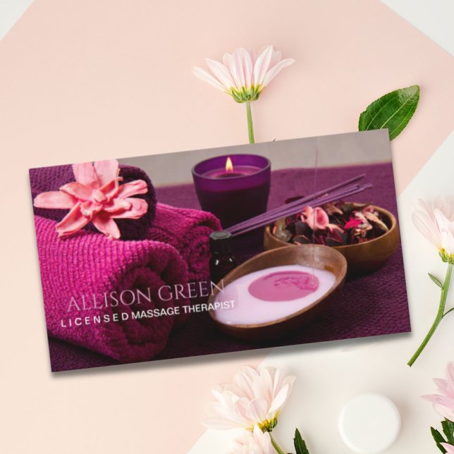 Beauty Salon SPA Massage Salon Aromatherapy Business Card (Beauty Salon SPA Massage Salon Aromatherapy Business Card)