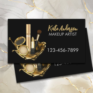 Beauty Salon Stylist Makeup Artist Cosmetologist Business Card