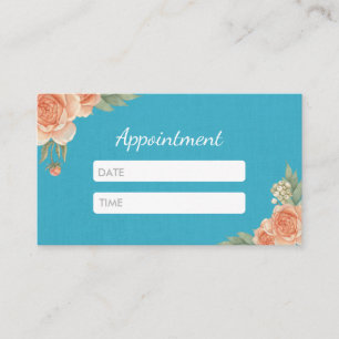 Beauty Salon Vintage Floral Appointment