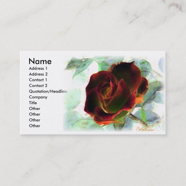 Beauty scene business card (Front)
