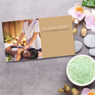 Beauty SPA Acupressure Hot Stone Massage Salon  Business Card