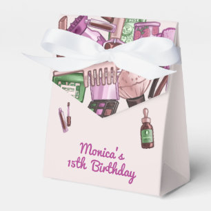 Beauty spa birthday party favour box