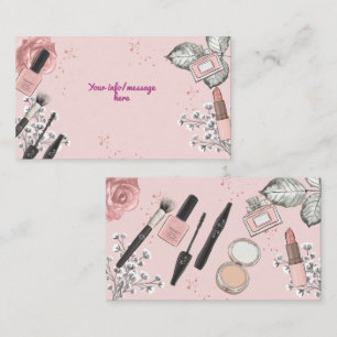 Beauty spa girly dusty rose birthday party enclosure card