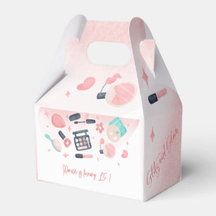 Beauty spa glitz and glam birthday party favour box