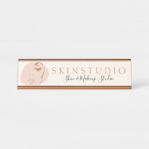 Beauty Spa Reception Cosmetic Clinic Front Office Desk Name Plate