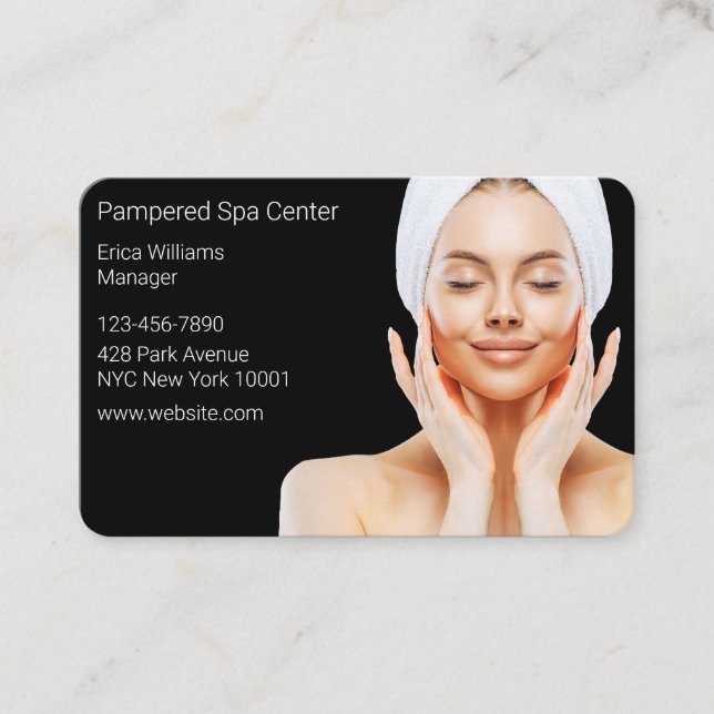 Beauty Spa Salon Business Cards (Front)
