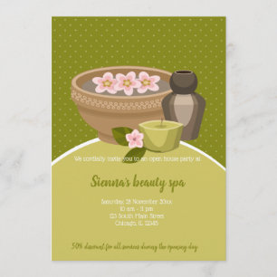 Beauty Spa Salon Invitation