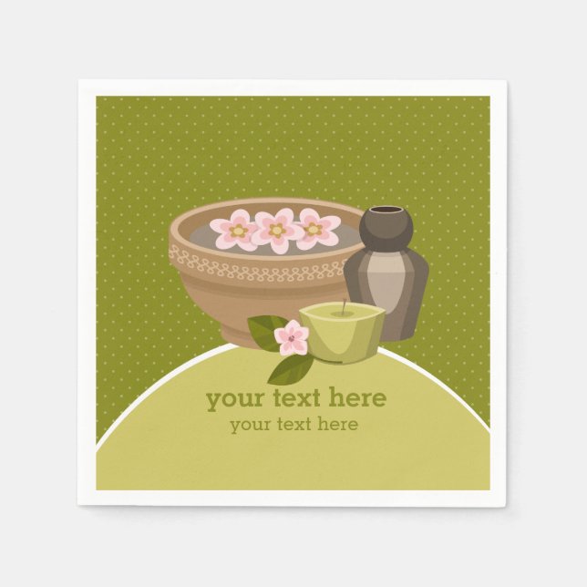 Beauty Spa Salon Napkin (Front)