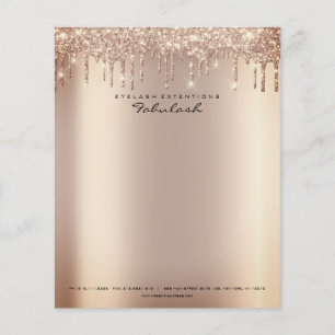 Beauty Sparkly Lashes Makeup Stylist Event Planner Flyer