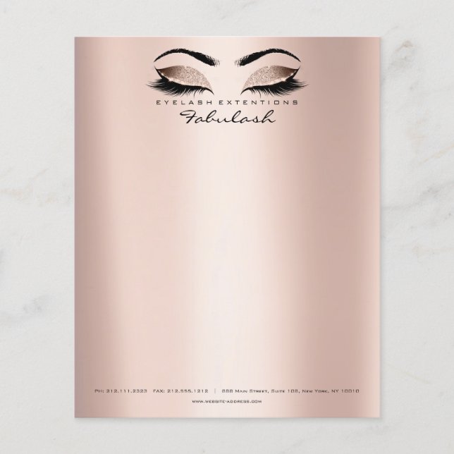 Beauty Studio Lashes Makeup Stylist Artist Flyer (Front)