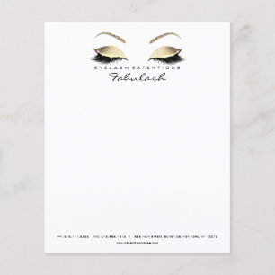 Beauty Studio Lashes Makeup Stylist Eyebrows Flyer