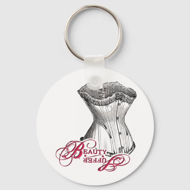 Beauty / Suffer Corset Key Ring (Front)