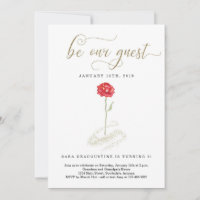 Beauty & the Beast Birthday Invitation