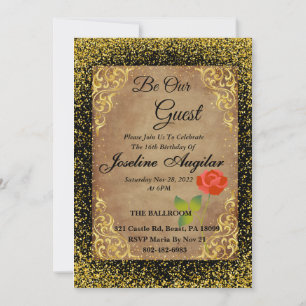 Beauty & The Beast Invitations