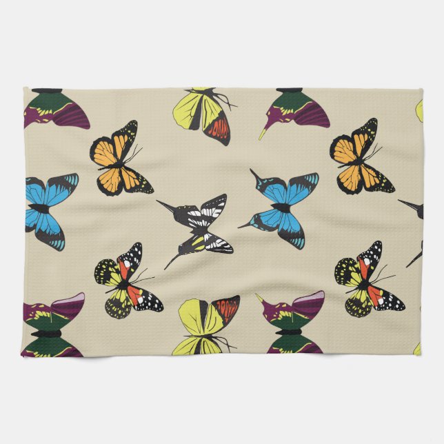 Beauty & the Butterfly Kitchen Towel (Horizontal)
