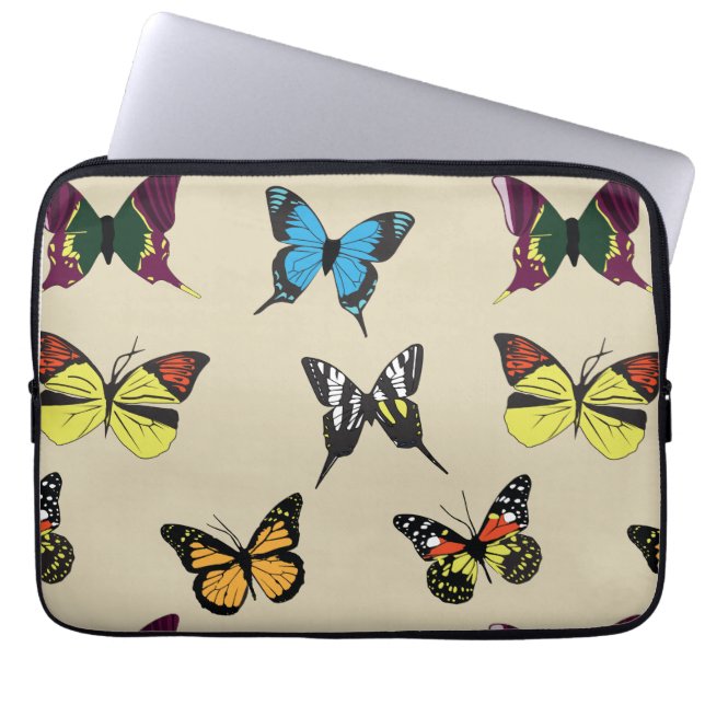 Beauty & the Butterfly Laptop Case (Front)