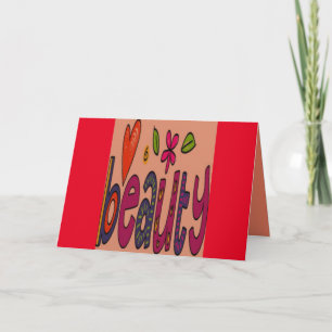 Beauty themed card for all occasions