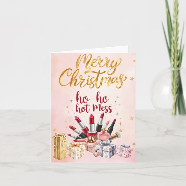 Beauty themed Christmas Card (Front)