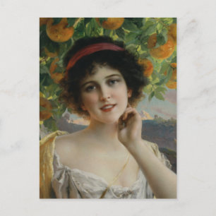 Beauty Under the Orange Tree Postcard