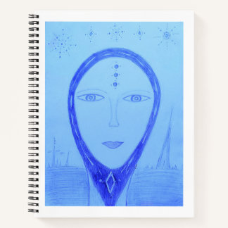 Beauty Unique Colorful Portrait Notebook