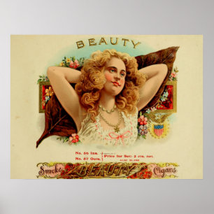 Beauty Vintage Cigar Box Labels Posters