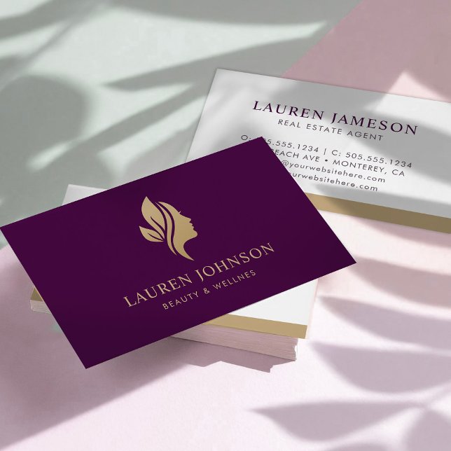 Beauty Wellness Your Logo Business Card (Creator Uploaded)