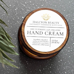 Beauty white black product ingredient label