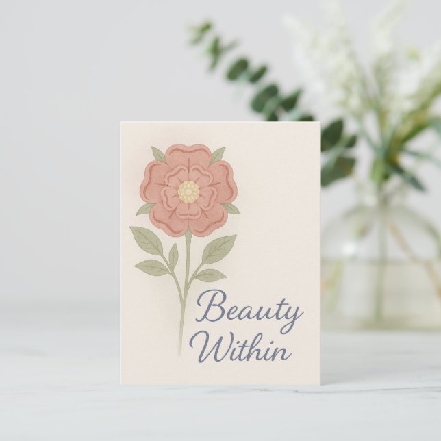 Beauty Within — Key chain Postcard (Standing Front)