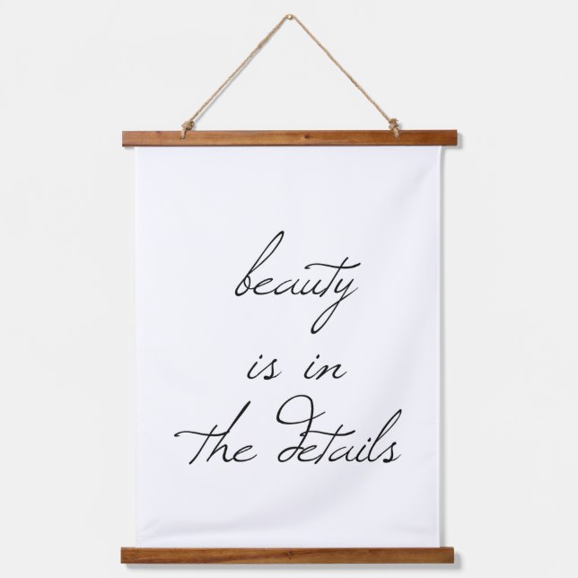 Beauty Wood Topped Wall Tapestry (Front)