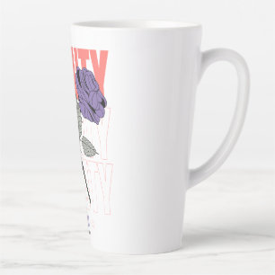 Beauty World Shirt – Gothic Rose Aesthetic Design Latte Mug