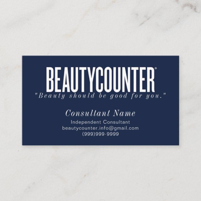 Beautycounter Consultant Business Card (Front)
