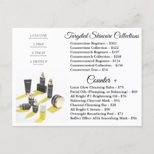Beautycounter Skincare Regimens Invitation Postcard