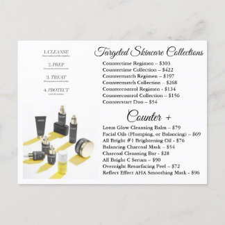 Beautycounter Skincare Regimens Invitation Postcard