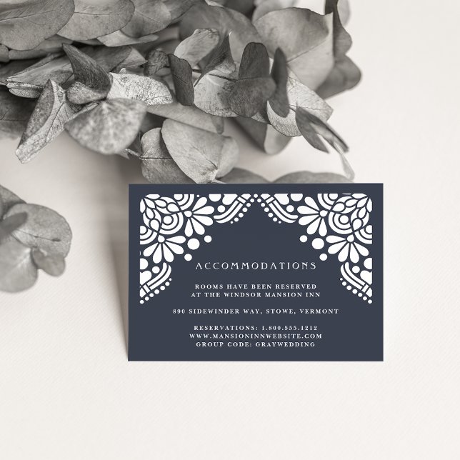 Beaux Arts Wedding Hotel Accommodation Cards (Creator Uploaded)