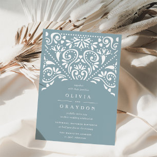 Beaux Arts Wedding Invitation   Tourmaline