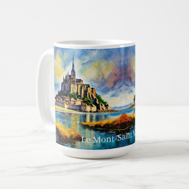 BEAUX Le Mont-Saint Michel Customisable Coffee Mug (Front Left)