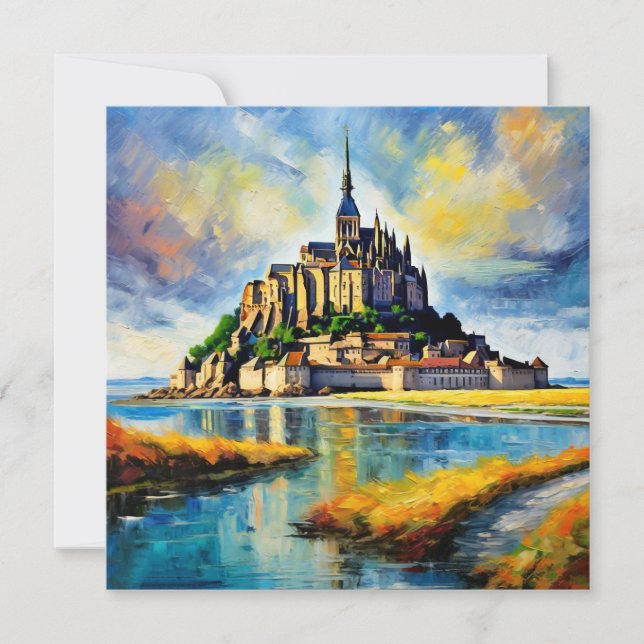 BEAUX Le Mont-Saint Michel  Holiday Card (Front)