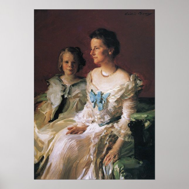 Beaux - Mrs. Theodore Roosevelt And Daughter Ethel Poster (Front)