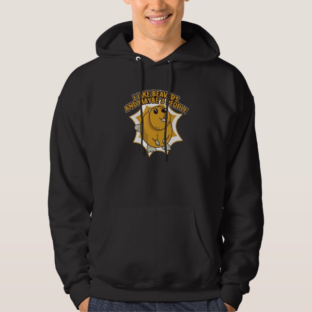 Beaver Animal Hoodie (Front)