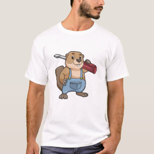 Beaver as Craftsman with Slotted screwdriver T-Shirt