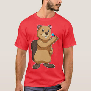 Beaver at Darts with Dart T-Shirt