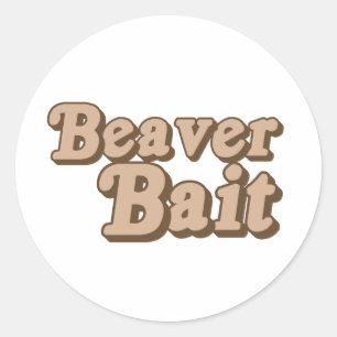 Beaver Bait Classic Round Sticker